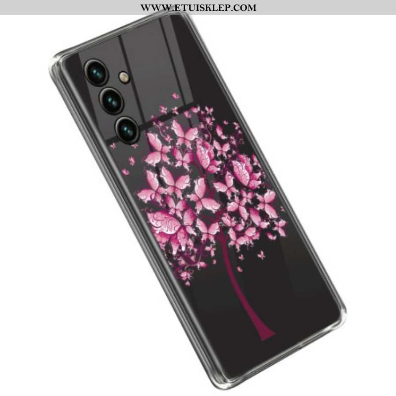 Etui do Samsung Galaxy A14 / A14 5G Bezszwowe Różowe Drzewo